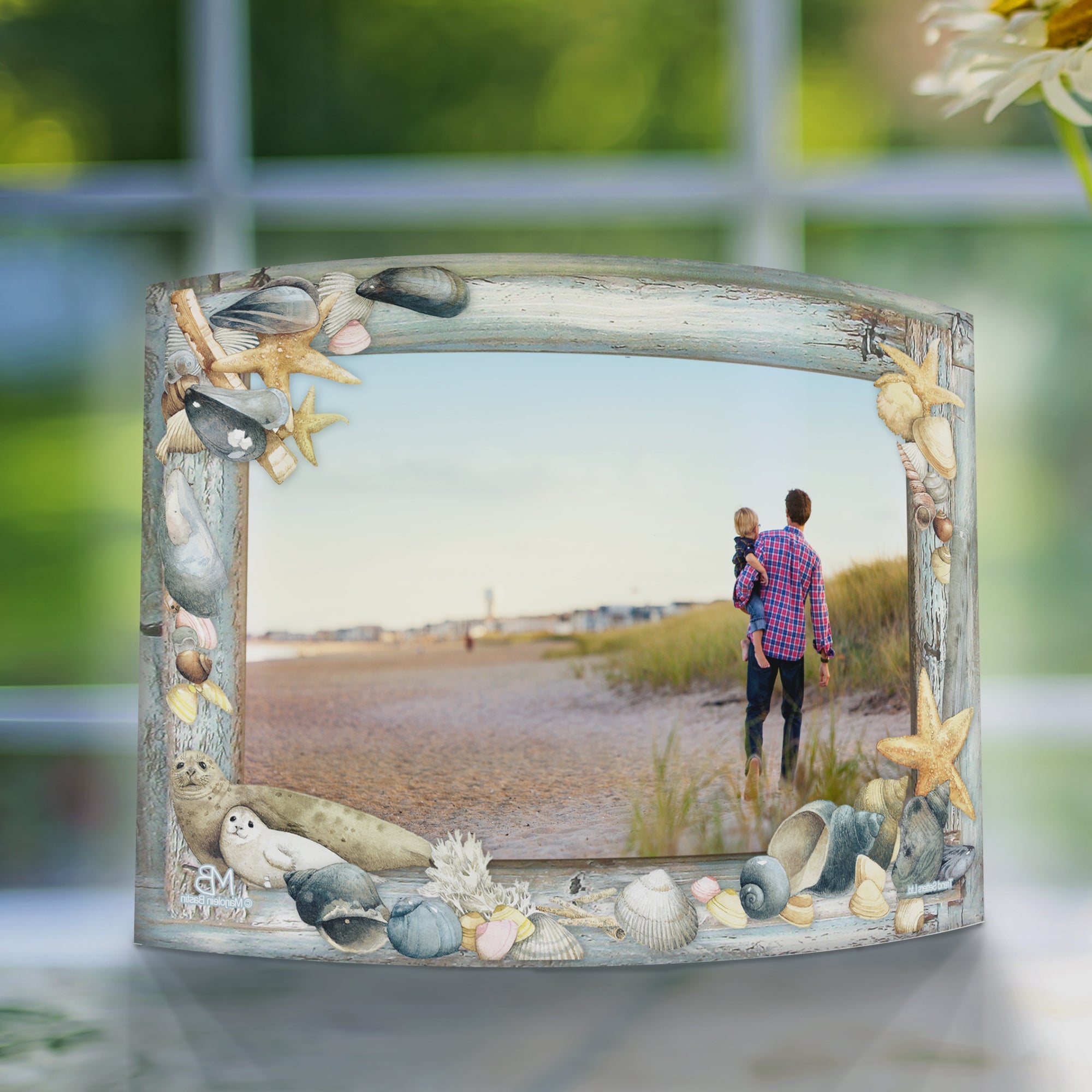 Marjolein Bastin (Beach Frame - Add Your Photo!)  7" x 5" Curved Acrylic Print ACPU0705CUR040